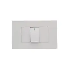 HALUX - Interruptor Sencillo Cygnus Blanco