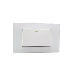 HALUX - Interruptor Sencillo Polaris Blanco