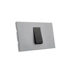 HALUX - Pulsador Timbre Andrómeda Plateada