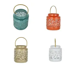 JUST HOME COLLECTION - Portavela Metal 13 Cm Colores