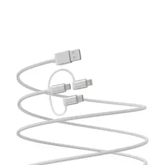 DAIRU - Cable Usb 3En1 Micro/Lightning/Type-C 3M