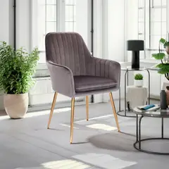 undefined - Silla Jaca Velvet Gris