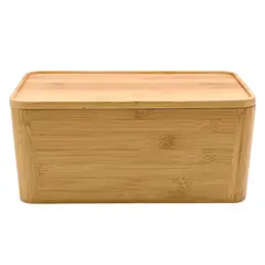 JUST HOME COLLECTION - Caja Bambú con Tapa14x20x8.5cm