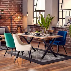JUST HOME COLLECTION - Juego de Comedor Tablo 4 puestos