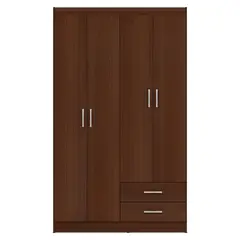 undefined - Closet 4 Puertas 2 Cajones Nogal 109X47X183 Cm