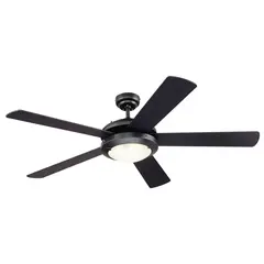 WESTINGHOUSE - Ventilador Decorativo Comet 132 1 Luz E27 Negro