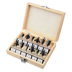 UBERMANN - Set x 12 Fresas 1/4-pulg Bauker