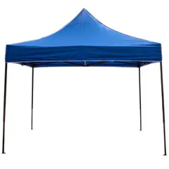 JUST HOME COLLECTION - Toldo Plegable Polietileno Azul 300 x 300 cm