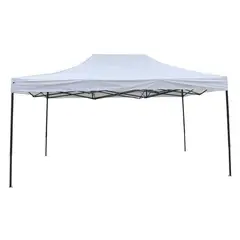 undefined - Toldo Plegable Polietileno Blanco 300 x 350 cm