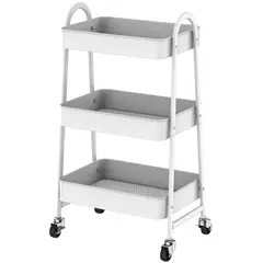 undefined - Carro de Cocina con Ruedas Blanco