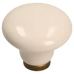 undefined - Pomo 38mm Porcel Beig Base Zamak Cue Vie