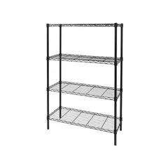 undefined - Estantería Metálica 4 Niveles 35x90x137cm Negra