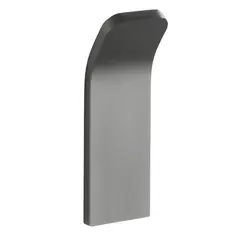 WENKO - Percha Sencilla 8.8x2.1x3cm Aluminio
