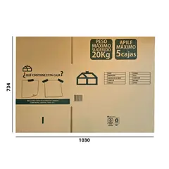 undefined - Caja Cartón I Largo61x Ancho41x Alto31cm