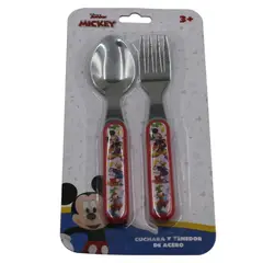 DISNEY - Cuchara Y Tenedor Mickey Junior