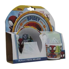 DISNEY - Vajilla 3 Piezas Desayuno Spidey