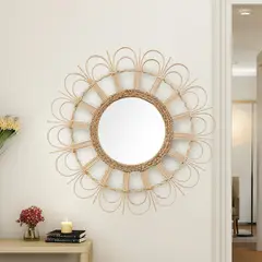 HOMY - Espejo Red Natural Swirl 80 Cm