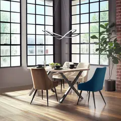 undefined - Lámpara Colgante Bombillo Led Geometric Cromado
