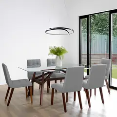 JUST HOME COLLECTION - Lámpara Colgante Bombillo Led Circular Negro