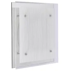JUST HOME COLLECTION - Plafon Cuadrado Doubl 2 Luces E27 Blanco