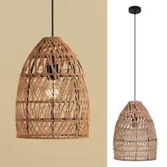 JUST HOME COLLECTION - Lámpara Colgante Camioli Natural Ur 1 Luz E27