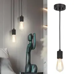 undefined - Lámpara Colgante Capy Negro 1 Luz E27