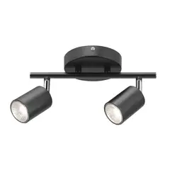 undefined - Barra Timo 2 Luces Gu10 Negro