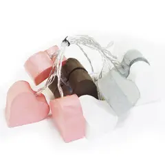 JUST HOME COLLECTION - Guirnalda Luz Calida A Bateria Corazones 10 Luces Ip20