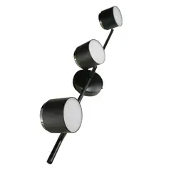 JUST HOME COLLECTION - Barra LED Kivu 3 Luces Luz Neutra Negro