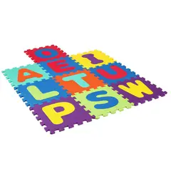 JUST HOME COLLECTION - Tapete Armable 31x31 cm 10 Piezas Eva Letras