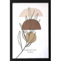 JUST HOME COLLECTION - Portarretrato Marco Para Foto Ideals 21x30 Cm Ngr
