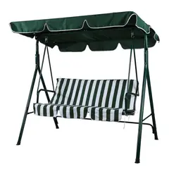 undefined - Sillón Columpio 3 Personas Poliéster Verde