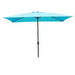 undefined - Parasol Central sin Base Rectangular 2x3 Metros Aqua