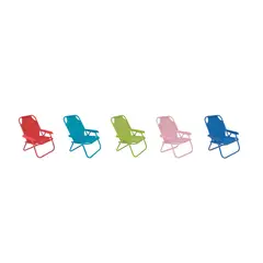 undefined - Silla Playa Plegable Infantil Aluminio Multicolor