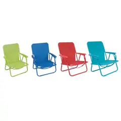 undefined - Silla Playa Baja Con Brazos Metal/Textil Multicolor