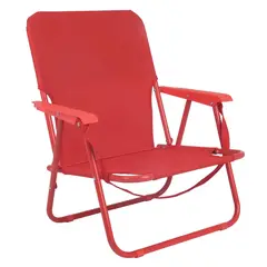 KLIMBER - Silla Playa Baja con Brazos Metal/Textil Azul