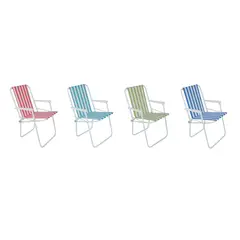 undefined - Silla Playa Alta Plegable Spring Metal Multicolor