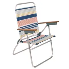 undefined - Silla Playa Baja Aluminio Rojo