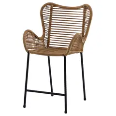 undefined - Silla Bar Exterior Rattan Sintético Pend Roques Taupe