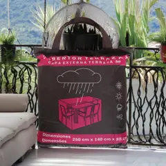 JUST HOME COLLECTION - Cobertor Juego Terraza de Poliéster M 250x140x85 cm