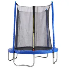 DO IT - Trampolín Cama Elástica Con Malla De Seguridad De 1.83 Metros Color Azul/Negro