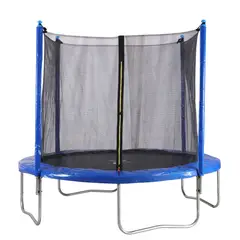 DO IT - Trampolín Cama Elástica Con Malla De Seguridad De 2.40 Metros Color Azul/Negro