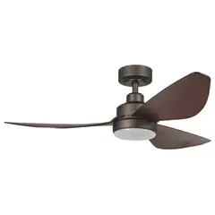 undefined - Ventilador Techo Led Wifi 3 Aspas Café