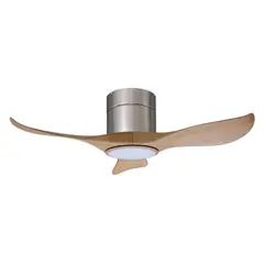 JUST HOME COLLECTION - Ventilador de Techo Decorativo Inteligente con Control Remoto 3 Aspas 10706m³/H Natural