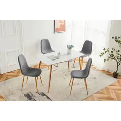 JUST HOME COLLECTION - Juego de Comedor 4 Puestos New Scandia