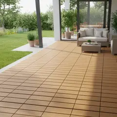 HOLZTEK - Palmeta Deck Teka 30x30cm Caja X 11 Unidades