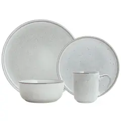 JUST HOME COLLECTION - Juego de Vajilla 16 Piezas 4 Puestos Seúl