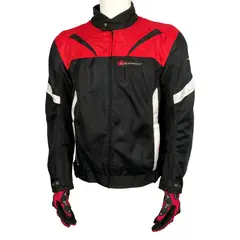 undefined - CHAQUETA MOTO NEGRA/ROJA XL