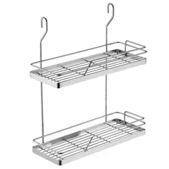 JUST HOME COLLECTION - Canastillas Doble Multiuso Acero Inoxidable