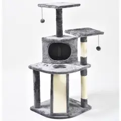 undefined - Gimnasio Para Gato Gris 113x49x49cm